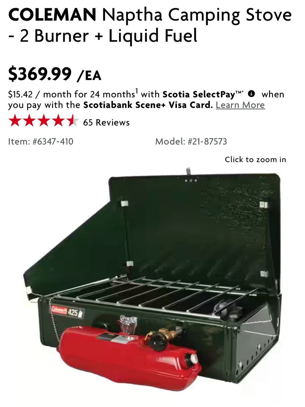 Coleman Portable Camping Stove - Guide Series Duel Fuel Stove